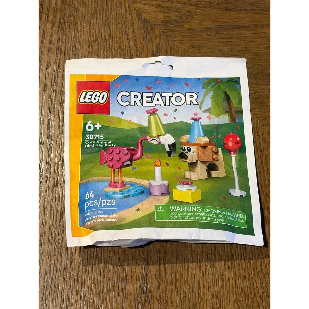 Lego Polybag Lot 6ct Creator 30715 Cute Animal Birthday Party Duplo 30712 Cake